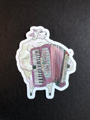 Image of Accordion Sheep Sticker