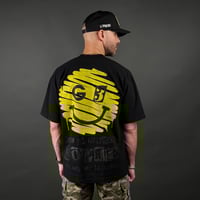 Image 1 of G3 "Sonríe" Black Oversize (Washed Print)