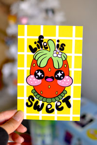 Image 2 of Life is Sweet Beastie Postcard