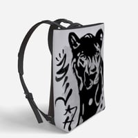 Image 5 of ‘Elijah’ Panther Vegan Leather Bag