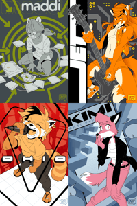 ANML CTRL 12x18 Character Prints