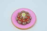 Image 3 of Aspic on Pink & Gold Plate - Bolo Tie