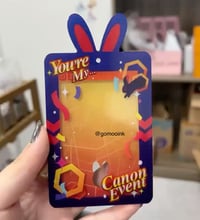 Image 2 of [PREORDER] Canon Event Bunny Acrylic Photocard Holder