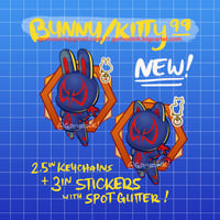 Image 1 of Bunny + Kitty 99 Stickers and Charms