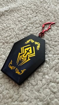 Image 3 of 🦇 DO NOT DISTURB 4in 2pc Magnetic Shaker Vampire Miguel Casket Keychain