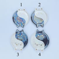 Image 1 of Glow in dark ying and yang cat mini ring dishes (choose your design)