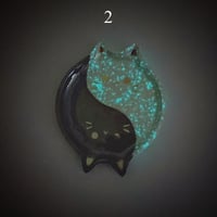 Image 8 of Glow in dark ying and yang cat mini ring dishes (choose your design)