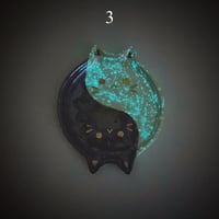 Image 11 of Glow in dark ying and yang cat mini ring dishes (choose your design)