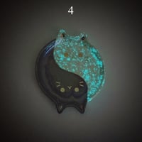 Image 14 of Glow in dark ying and yang cat mini ring dishes (choose your design)