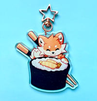 Image 3 of Sushi Shiba Inu (Double-sided 3" Keychain)