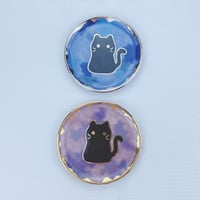 Image 2 of Galaxy Black cat trinket dishes (choose your design)