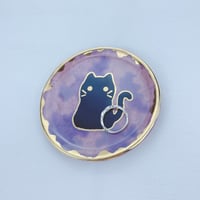 Image 4 of Galaxy Black cat trinket dishes (choose your design)