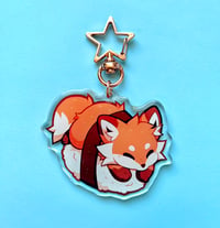 Image 2 of Sushi Fox (Double-sided 2.5" Keychain)