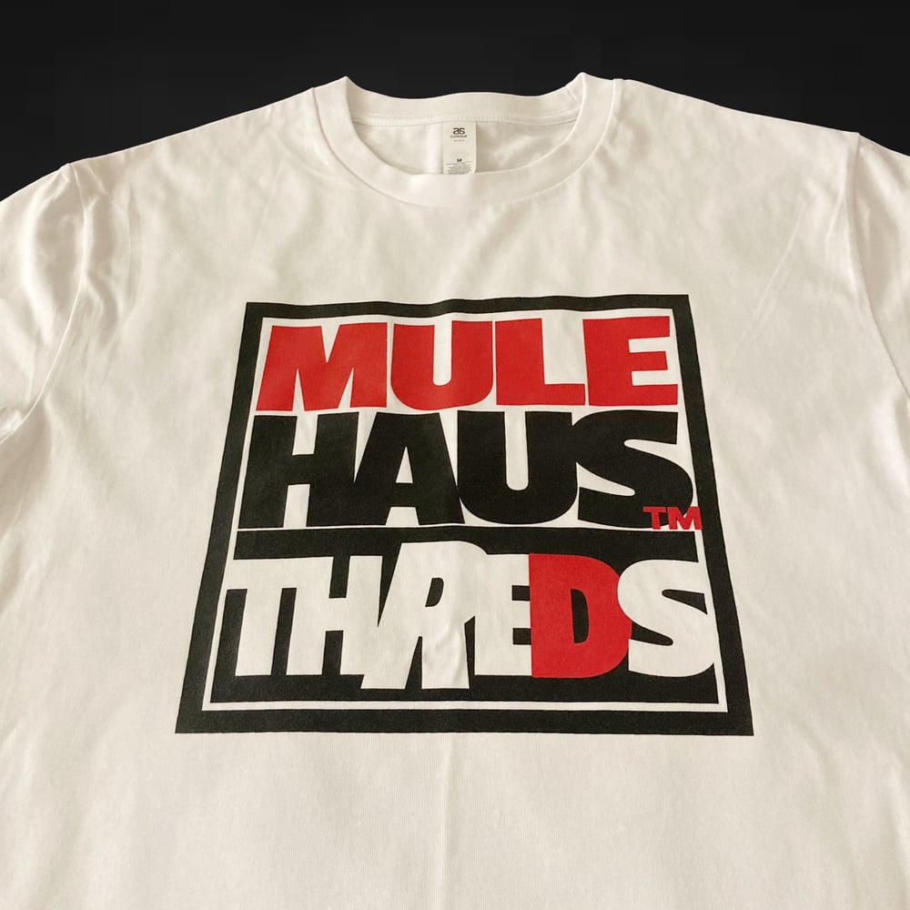 MH0039WH MULE HAUS THREDS TEE WHITE