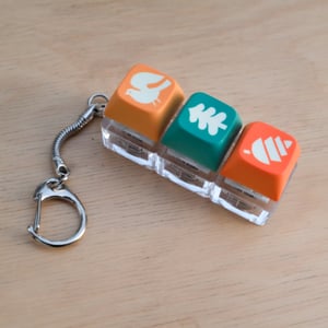 Nature Keycap Fidget Keychain