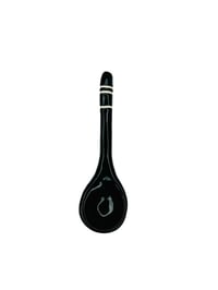 Image 2 of Black & White ceramic teaspoon