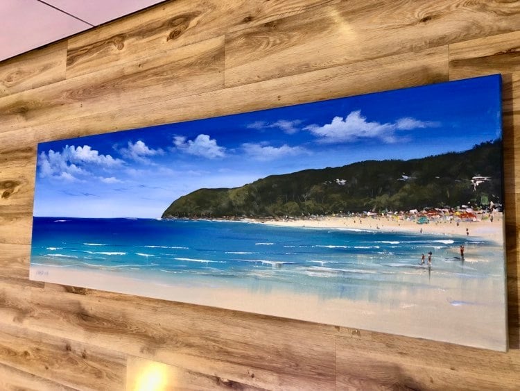 Original Art Noosa Main Beach | Sarah Lawson Art / Workshops / Wall Art