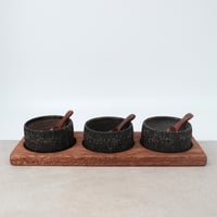 Image 15 of Black Ceramic Large Serving Set