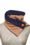 Cuello bufanda retro naranja