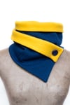 Cuello bufanda marino amarillo