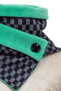  Cuello bufanda cuadros verde