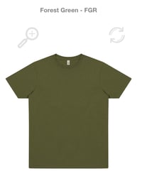 Image 2 of forest green short sleeve logo t shirt