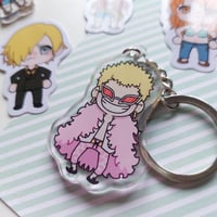 Image 3 of One Piece keychains and stickers