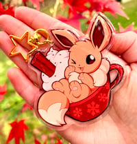 Image 1 of Eevee Cocoa (Double-Sided 3" Keychain)