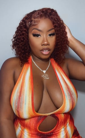 Image of 7x5 Closure Reddish Brown Curly Bob in 12”