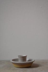 Image 1 of Candle Dish - Oatmeal