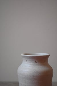 Image 3 of Stamped Vase - Oatmeal