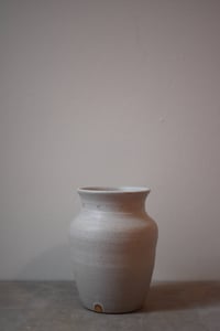 Image 2 of Stamped Vase - Oatmeal