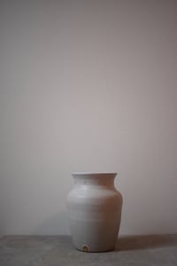 Image 1 of Stamped Vase - Oatmeal