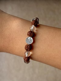 Image 1 of RUDRAKSHA & CLEAR QUARTZ