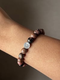 Image 1 of EMOTIONAL HEALING & LOVE - RHODONITE BRACELET