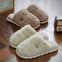 Image 4 of  Winter Plush Fleece Slippers - Ultra Soft Indoor House Slides for Men & Women