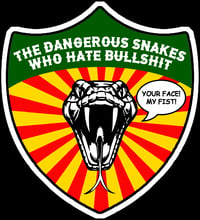 Image 3 of Dangerous Snakes Who Hate Bullshit Shield of Death Gang Shirt