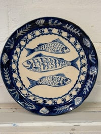 Image 1 of Sardines and the sea plate