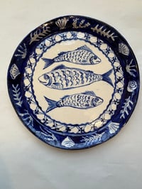 Image 3 of Sardines and the sea plate