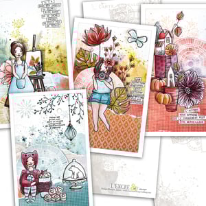 Image of Lot 4 cartes "Quatre Saisons"
