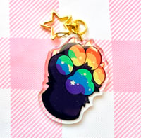 Image 2 of Pride Paws (Double-Sided 2.5" Keychain)