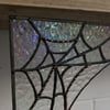 Stained Glass Cobweb in Textured Iridescent Clear Glass
