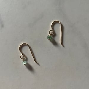 Image of pia earring - mist aquamarine