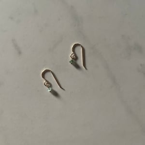 Image of pia earring - mist aquamarine