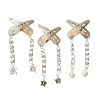 Image 2 of chain link hair clippies