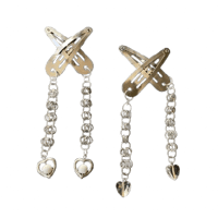Image 1 of chain link hair clippies