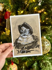 Cowboy Santa Print