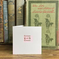 Image 1 of Curiouser and curiouser ~ Alice in Wonderland card ~ letterpress 