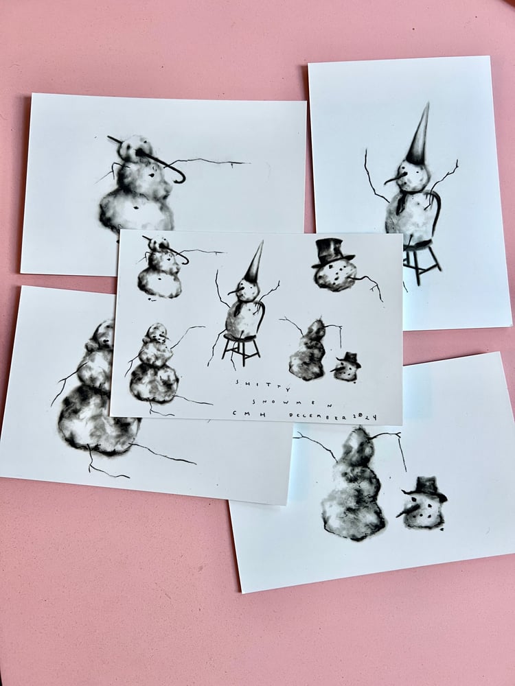 Image of Shitty Snowmen Postcards