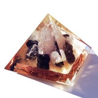 Image 2 of 6" GIZA:  Brazilian Quartz/Black Haystack Tourmaline/Gd